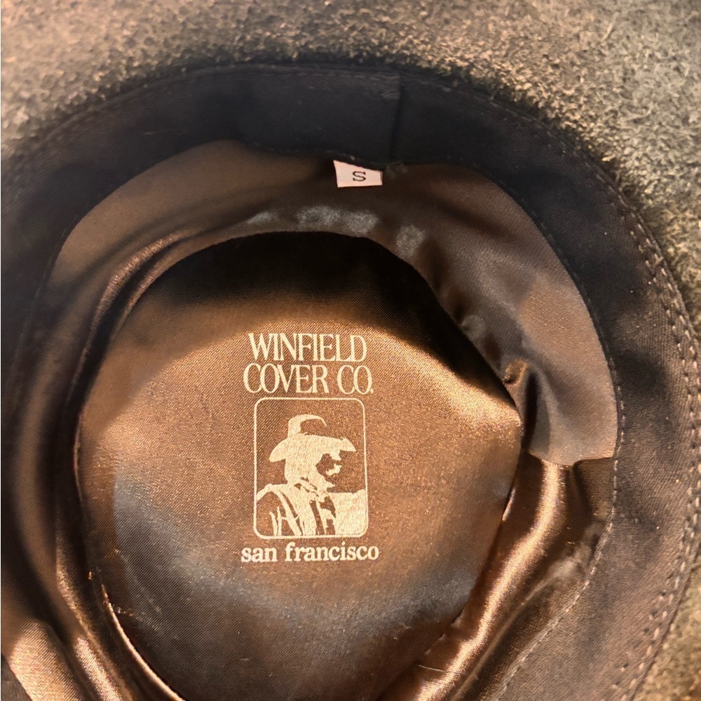 Black Leather Hat - Picture 4 of 11